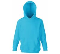 Fruit of the Loom Kids' Hooded Sweatshirt - Turquoise - 140