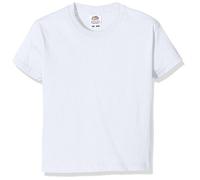 Fruit of the Loom Kids Iconic T-Shirt, White, 8 Years