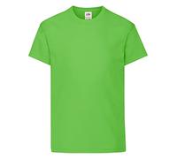 Fruit of the Loom Kids Original T Shirt - 21 Colours / Age 3-15 Year - Lime - 34