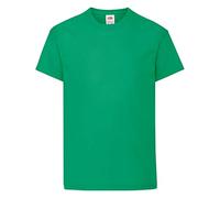 Fruit of the Loom Unisex Kid's Original T T-Shirt, Kelly Green, 5-6 Years
