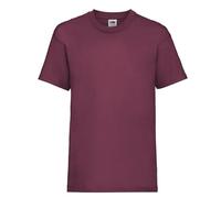 Fruit of the Loom Kids Value Short Sleeve T Shirt Burgundy 9-11