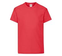 Fruit of the Loom Kids Value Short Sleeve T Shirt Red 2-3