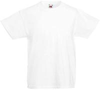 Fruit of the Loom Kids Value Short Sleeve T Shirt White 1-2