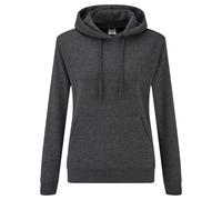Fruit Of The Loom Ladies Classic Hooded Sweat Womens Pullover Plain Jumper