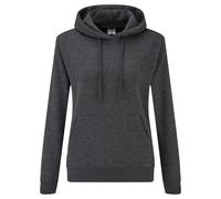 Fruit Of The Loom Ladies Classic Hooded Sweat Womens Pullover Plain Jumper