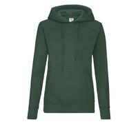 Fruit Of The Loom Ladies Classic Hooded Sweat Womens Pullover Plain Jumper