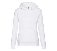 Fruit Of The Loom Ladies Classic Hooded Sweat Womens Pullover Plain Jumper