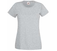 Fruit Of The Loom Ladies Fit Valueweight Colours Short Sleeve Cotton T-Shirt Blue