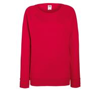 Fruit OF The Loom Ladies Fitted Lightweight Raglan Sweatshir BC2656