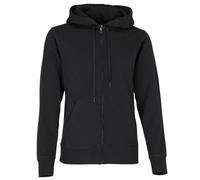 Fruit of the Loom Ladies Lady-Fit Hooded Sweatshirt Jacket (XS) (Black)