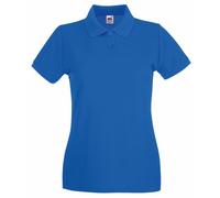 Fruit of the Loom Ladies Polo Shirt Lady-Fit Premium Short Sleeve L (Royal)