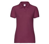 Fruit of the Loom Ladies Polo Shirt Womens Short Sleeve Easy Care Polycotton Tee