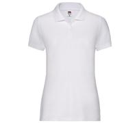 Fruit of the Loom Ladies Polo Shirt Womens Short Sleeve Easy Care Polycotton Tee