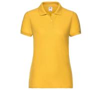 Fruit of the Loom Ladies Polo Shirt Womens Short Sleeve Easy Care Polycotton Tee