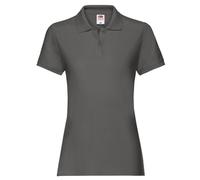 Fruit of The Loom Ladies Premium Polo with Two Button Placket Shaped Side Seams