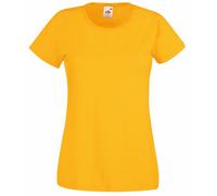 (L, Sunflower) Fruit Of The Loom Ladies/Womens Lady-Fit Valueweight Short Sleeve T-Shirt