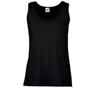 Fruit of the Loom Ladies/Womens Lady-Fit Valueweight Vest (2XL) (Black)
