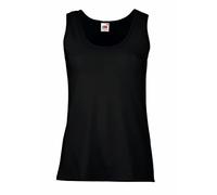 Fruit of the Loom Ladies/Womens Lady-Fit Valueweight Vest (M) (Black)