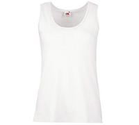 Fruit of the Loom Ladies/Womens Lady-Fit Valueweight Vest (S) (White)