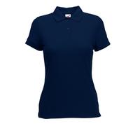 Fruit of the loom Lady-Fit 65-35 Womens Polo T-Shirt - X-Small - DeepNavy