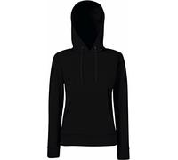 Fruit of the Loom Lady Fit Hooded Sweatshirt Black L