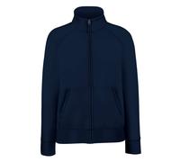 Fruit of the Loom Lady Fit Plain GREY WHITE or BLACK Full Zip Sweatshirt Jacket