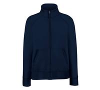 Fruit of the Loom Lady Fit Plain GREY WHITE or BLACK Full Zip Sweatshirt Jacket