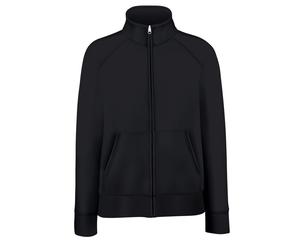 Fruit of the Loom Lady Fit Plain GREY WHITE or BLACK Full Zip Sweatshirt Jacket