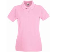 Fruit of the Loom Lady-Fit Premium Cotton Short Sleeve Polo Shirt XS-XXL