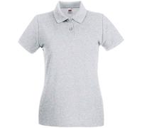 Fruit of the Loom Lady-Fit Premium Cotton Short Sleeve Polo Shirt XS-XXL