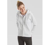 Fruit Of The Loom Lady-Fit Premium Full Zipped Double Fabric Hooded Sweat Jacket