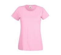 Fruit of the Loom Lady-fit Valueweight T-Shirt SS050 (S, Light Pink)