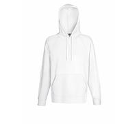 FRUIT OF THE LOOM Lightweight Hooded Sweatshirt White