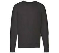 Fruit of the Loom Lightweight Long Sleeve Raglan Sweatshirt Jumper S-XXL