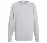 FRUIT OF THE LOOM LIGHTWEIGHT RAGLAN SWEATSHIRT SWEATER JUMPER PULLOVER (XS-2XL)