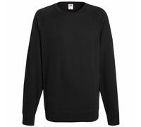 FRUIT OF THE LOOM LIGHTWEIGHT RAGLAN SWEATSHIRT SWEATER JUMPER PULLOVER (XS-2XL)
