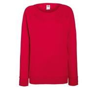 Fruit of the Loom - Lightweight Sweatshirt - Women (S) (Red), red, S