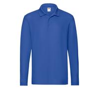 Fruit of the Loom Long Sleeve Cotton Pique Polo Shirt