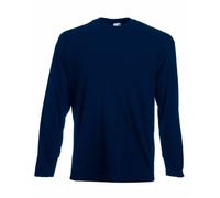 Fruit of the Loom Long Sleeve T Shirt 100% Cotton Plain Tee Mens T-Shirt Lot