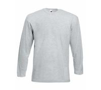 Fruit of the Loom Long Sleeve T Shirt 100% Cotton Plain Tee Mens T-Shirt Lot