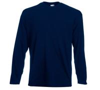 Fruit of the Loom Long Sleeve T-Shirt - Deep Navy Blue - 3XL