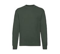 Mens Set-In Belcoro Yarn Sweatshirt - Bottle Green / 2XL