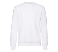 (2XL, White) Fruit Of The Loom Mens Set-In Belcoro® Yarn Sweatshirt