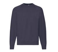 Fruit of the Loom Men CLASSIC THICK SWEATSHIRT Pullover Raglan Plain Sweat Top