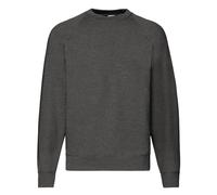 Fruit of the Loom Men CLASSIC THICK SWEATSHIRT Pullover Raglan Plain Sweat Top