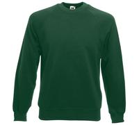 Fruit of the Loom Men CLASSIC THICK SWEATSHIRT Pullover Raglan Plain Sweat Top