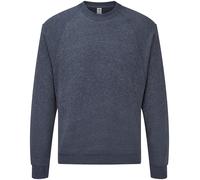 Fruit of the Loom Men CLASSIC THICK SWEATSHIRT Pullover Raglan Plain Sweat Top