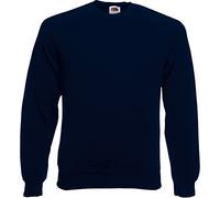 Fruit of the Loom Men Raglan Classic Sweater, Blue (Deep Blue (Navy)), Medium