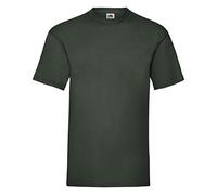 Fruit of the Loom Men’s 100% Cotton T-Shirt, bottle green, S