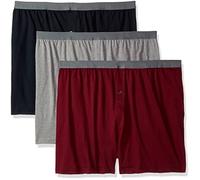 Fruit of the Loom Men`s 3-Pack Solid Knit Boxers, FTL-3P722, 3XL, Assorted